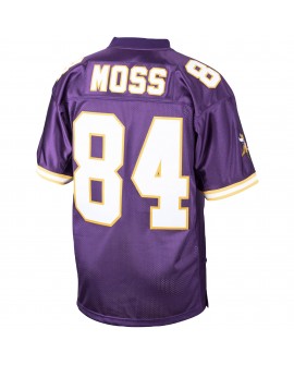 Randy Moss Minnesota Vikings 1998 Mitchell & Ness Authentic Throwback-Spielertrikot im Ruhestand – Lila