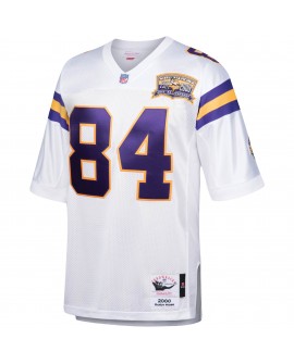 Randy Moss Minnesota Vikings 2000 Mitchell & Ness Authentic Throwback-Spielertrikot im Ruhestand – Weiß