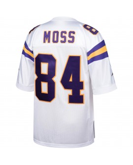 Randy Moss Minnesota Vikings 2000 Mitchell & Ness Authentic Throwback-Spielertrikot im Ruhestand – Weiß