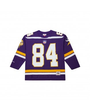 Randy Moss Minnesota Vikings Mitchell & Ness Maxxed Out Modisches Hockey-Trikot – Lila