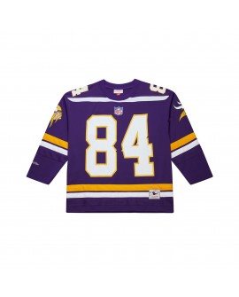 Randy Moss Minnesota Vikings Mitchell & Ness Maxxed Out Modisches Hockey-Trikot – Lila