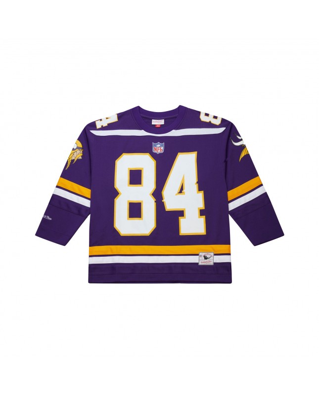 Randy Moss Minnesota Vikings Mitchell & Ness Maxxed Out Modisches Hockey-Trikot – Lila