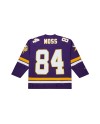 Randy Moss Minnesota Vikings Mitchell & Ness Maxxed Out Modisches Hockey-Trikot – Lila