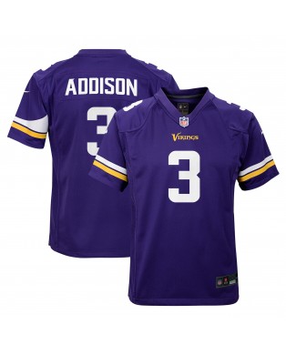 Jordan Addison Minnesota Vikings Nike Jugend-Spieler Trikot – Lila