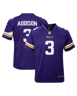 Jordan Addison Minnesota Vikings Nike Jugend-Spieler Trikot – Lila