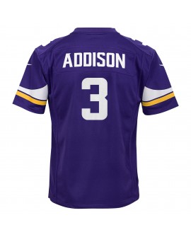 Jordan Addison Minnesota Vikings Nike Jugend-Spieler Trikot – Lila
