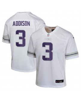 Jordan Addison Minnesota Vikings Nike Jugend-Spieler Trikot – Weiß