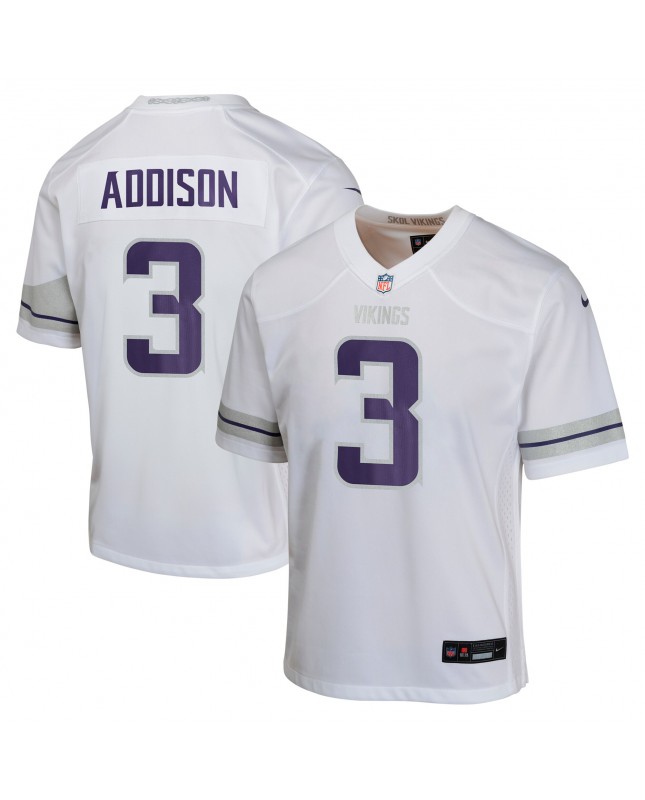 Jordan Addison Minnesota Vikings Nike Jugend-Spieler Trikot – Weiß