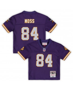 Randy Moss Minnesota Vikings Mitchell & Ness Kleinkind 1998 Retired Legacy Trikot – Lila