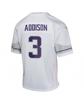 Jordan Addison Minnesota Vikings Nike Jugend-Spieler Trikot – Weiß