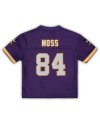 Randy Moss Minnesota Vikings Mitchell & Ness Kleinkind 1998 Retired Legacy Trikot – Lila