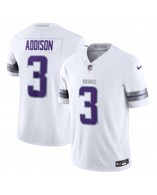 Jordan Addison Minnesota Vikings Nike Alternate Vapor F.U.S.E. Limitiertes Trikot – Weiß
