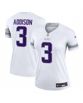Jordan Addison Minnesota Vikings Nike Alternate Legend Spieler Performance-Oberteil für Damen – Weiß