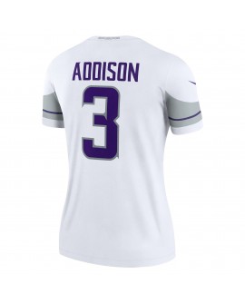 Jordan Addison Minnesota Vikings Nike Alternate Legend Spieler Performance-Oberteil für Damen – Weiß