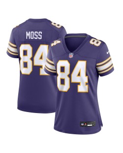 Randy Moss Minnesota Vikings Nike Damen-Spieler Trikot für klassische Spieler im Ruhestand – Lila