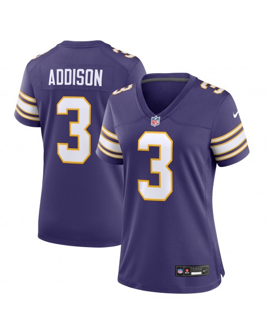 Jordan Addison Minnesota Vikings Nike Damen-Ausweichtrikot – Lila