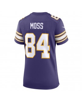 Randy Moss Minnesota Vikings Nike Damen-Spieler Trikot für klassische Spieler im Ruhestand – Lila