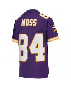 Randy Moss Minnesota Vikings Mitchell & Ness Youth 1998 Legacy Retired Spieler Trikot – Lila