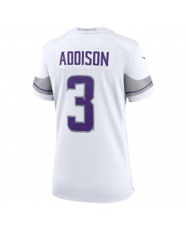 Jordan Addison Minnesota Vikings Nike Damen-Alternate-Game-Spielertrikot – Weiß