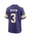 Jordan Addison Minnesota Vikings Nike Alternative Game-Trikot – Lila