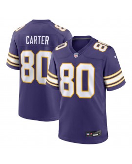 Cris Carter Minnesota Vikings Nike Ausweichtrikot für ausgeschiedene Spieler – Lila