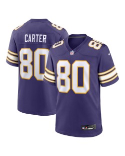 Cris Carter Minnesota Vikings Nike Ausweichtrikot für ausgeschiedene Spieler – Lila