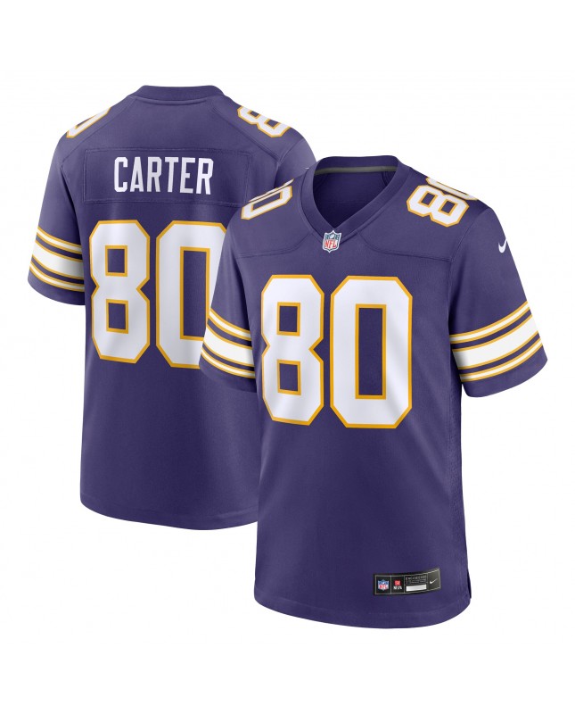 Cris Carter Minnesota Vikings Nike Ausweichtrikot für ausgeschiedene Spieler – Lila
