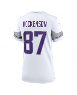 T.J. Hockenson Minnesota Vikings Nike Damen-Ausweichspieler-Trikot – Weiß