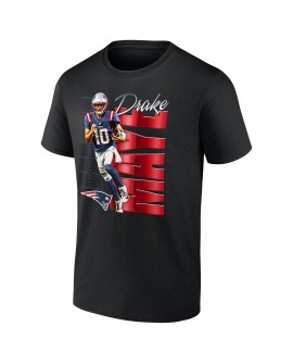 Drake Maye New England Patriots Celebration T-Shirt – Schwarz