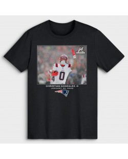 Christian Gonzalez New England Patriots NFL Flash Features T-Shirt – Schwarz