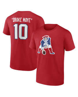 Drake Maye New England Patriots Spitzname T-Shirt – Rot