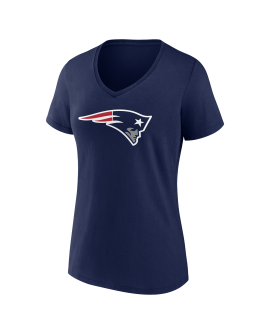Drake Maye New England Patriots Spitzname-T-Shirt für Damen mit V-Ausschnitt – Marineblau