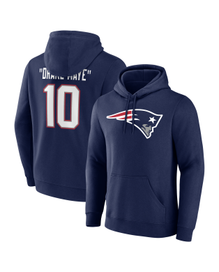 Drake Maye New England Patriots Spitzname Kapuzenpullover – Marineblau