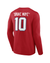 Drake Maye New England Patriots Spitzname Langarm-T-Shirt – Rot