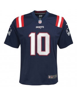 Drake Maye New England Patriots Nike Jugend-Spieler Trikot – Marineblau