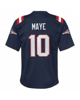 Drake Maye New England Patriots Nike Jugend-Spieler Trikot – Marineblau