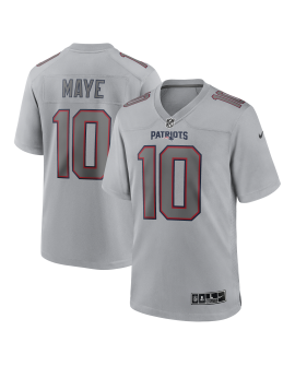 Drake Maye New England Patriots Nike Atmosphere Fashion Spieler Trikot – Grau