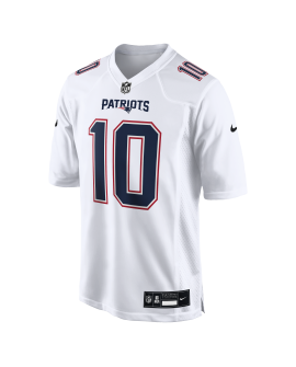 Drake Maye New England Patriots Nike Spieler Trikot – Tundra White