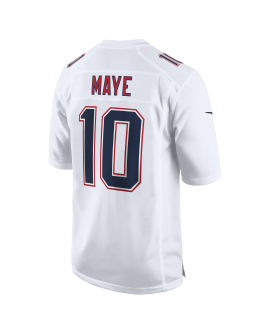 Drake Maye New England Patriots Nike Spieler Trikot – Tundra White