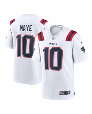 Drake Maye New England Patriots Nike Spieler-Spieler Trikot – Weiß