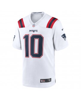 Drake Maye New England Patriots Nike Spieler-Spieler Trikot – Weiß