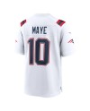 Drake Maye New England Patriots Nike Spieler-Spieler Trikot – Weiß