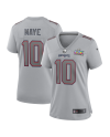 Drake Maye New England Patriots Nike Super Bowl LX Patch Atmosphere Fashion-Spieler Trikot für Damen – Silber