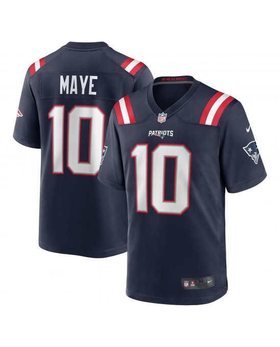 Drake Maye New England Patriots Nike Spieler-Spieler Trikot – Marineblau
