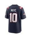Drake Maye New England Patriots Nike Spieler-Spieler Trikot – Marineblau