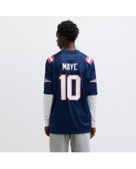 Drake Maye New England Patriots Nike Spieler-Spieler Trikot – Marineblau