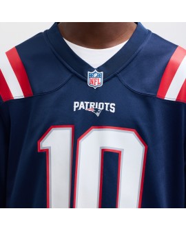 Drake Maye New England Patriots Nike Spieler-Spieler Trikot – Marineblau