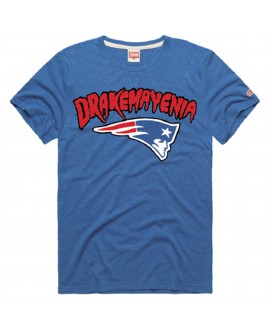 Drake Maye New England Patriots Hommage Unisex Drakemayenia Tri-Blend T-Shirt – Royal