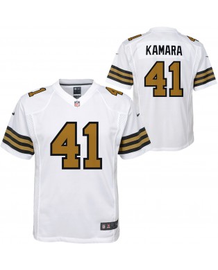 Alvin Kamara New Orleans Saints Nike Jugend-Spieler Trikot – Weiß