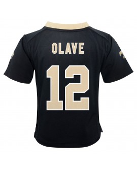 Chris Olave New Orleans Saints Nike Spieler Trikot für Kleinkinder – Schwarz